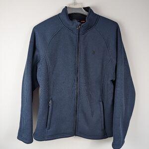 Spyder Knit Full Zip Sherpa Lined Jacket NAVY Xl